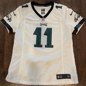 Nike On Field Carson Wentz #11 Philadelphia Eagles Youth L Kids Jersey White